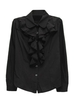OL Formal Long Sleeve Button Solid Women Blouse