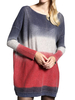 OL Gradient Loose Long Sleeve Knit Basic Women Dresses