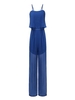OL Sling Sleeveless Chiffon Solid Women Jumpsuit
