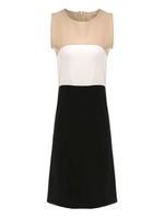 OL Splicing Contrast Office Women Mini Dress