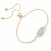 OL Style Women Bracelet Oval Crystal Inlay Quartz Bracelet
