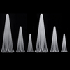 One Layer Wedding Veil Long Veil Comb Soft Tulle Cut Edge Cathedral Bride Accessories