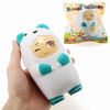 Orange Squishy Volleyball Teenager Bear Costume Doll 15cm Slow Rising With Packaging Collection Gift