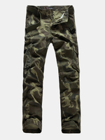 Outdoor Camouflage Cargo Pants Casual Loose Straight Long Trousers For Men
