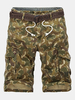 Outdoor Camouflage Multi-pocket Cargo Pants Casual Loose Fit Cotton Shorts For Men