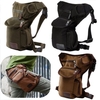 Outdoor Canvas Drop Waist Leg Bags Waist Pack Bag Running Belt Bicycle and Motorcycle For Men