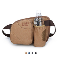 Outdoor Canvas Waist Bag Hiking Crossbody Bag Chest Bag For Men