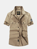 Outdoor Casual Cotton Short Sleeve Shirts for Men