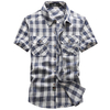 Outdoor Casual Plaids Chest Pockets Shirt