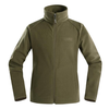 Outdoor Casual Softshell Fleece Solid Color Sport Plus Size Coats For Men