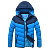 Outdoor Casual Thicken Warm Stitching Detachable Hood Winter Padded Jacket for Men