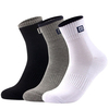Outdoor Cotton Antibacterial Sweat-Absorbent Deodorant Middle Tube Sport Thin Socks For Men
