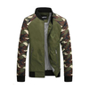 Outdoor Fashion Stand Collar Slim Fit Camouflage Mosaic Bomber Jacket For Men