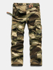Outdoor Muti-Pockets Loose Camouflage Cargo Pants Casual Cotton Long Trousers For Men