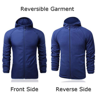 Outdoor Reversible Garment Sunlight-Protective Breathable Sport Hooded Jacket For Men