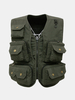 Outdoor Sport Photographic Mesh Breathable Fishing Multi Pockets Vest for Men