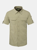 Outdoor Sport Thin Summer Breathable Quickly Dry Short Sleeve Cargo Dress Shirts for Men