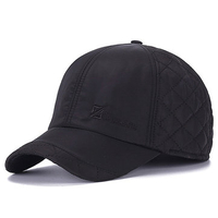 Outdoor Sports Male Earflap Earmuffs Embroidery Baseball Cap Adjustable Blank Golf Hats