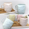 Owl Shaped Euro-American Styles Wheat Straw Vacuum Insulation Drinkware Coffee Tea Mug Water Bottle