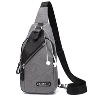 Oxford Chest Bag Casual Travel Crossbody Bag For Men