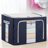 Oxford Steel Frame Clothes Quilts Divider Storage Bags