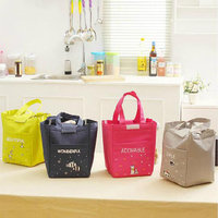 Oxford Waterproof Cartoon Thickening Lunch Tote Bag Picnic Cooler Insulated Handbag