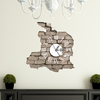 PAG STICKER 3D Wall Clock Decals Breaking Cracking Wall Sticker Home Wall Decor Gift