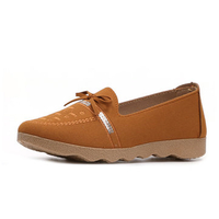 Paillette Bowknot Embroidery Flat Slip On Lazy Loafers