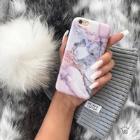 Painted Marble Soft TPU Phone Cases For iphone 7 Plus 6 6s Creative Mobile Phone Protective Cover