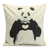 Panda Cotton Linen Pillow Case Office Cushion Sofa Cover Home Decor