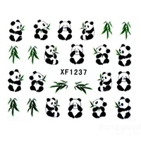 Panda Pattern Design Water Decals Transfers Nail Sticker