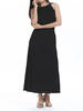 Party Sleeveless Backless Slit Solid Sexy Women Dress