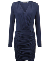 Party Stretch Skinny High Waist Deep V-neck Mini Dresses