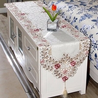 Pastoral Table Runner Flower Tablecloth Wedding Party Home Decorative Mat