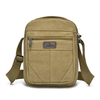 Patchwork Cossbody Shoulder Bag Canvas Square Solid Handbag For Man