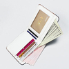 Patchwork PU Leather Wallet Horizontal Card Holder Casual Coin Purse For Men