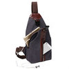 Patchwork Vintage Canvas Chest Bag Casual Crossbody Bag Shoulder Bag For Men