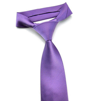 Pensee Polyester Silk Solid Stripe Men