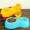 Pet Automatic Water Food Dispenser Feeder Dish Bowl Dog Cat Puppy Plastic