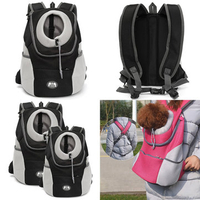 Pet Backpack Travel Carrier Bag Dog Cat Portable Head Out Adjustable Outdoor Mesh