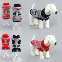 Pet Dog Christmas Jumper Sweater Coat Puppy Doggy Cat Winter Warm Clothes Costume