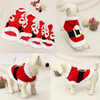 Pet Puppy Dog Christmas Santa Claus Clothes Hoodie Outfit Outwear Coat