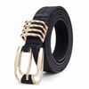 Pigskin Frosted Cowhide Pin Buckle Strip Belt