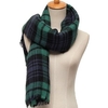 Plaid Grid Tassel Scarf Wrap Shawl Wool Blend Tartan Neck Stole