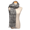Plaid Tassle Hem Knitted Tweed Casual Thicken Warm Scarf Shawl