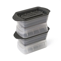 Plastic Ice Lattice Cylindrical Silicone Ice Hockey Mold Oversized Ice Cubes Mold Ice Box with Lid