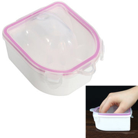 Plastic Manicure Soak Bowl Acrylic Nail Art Tip Remover Cleaner Tool