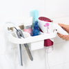 Plastic Storage Rack Holder Bathroom Wall Electric Hair Plywood Comb Hair Dryer Holder