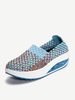 Platform Color Match Casual Rocker Sole Sport Slip On Shoes
