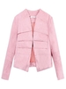 Plus Size Casual Long Sleeve Ruggled Collar Ruffles Jacket